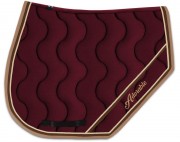 Tapis De Selle Equipad Dressage – Velours Bordeaux – Mousse Mémoire De Forme