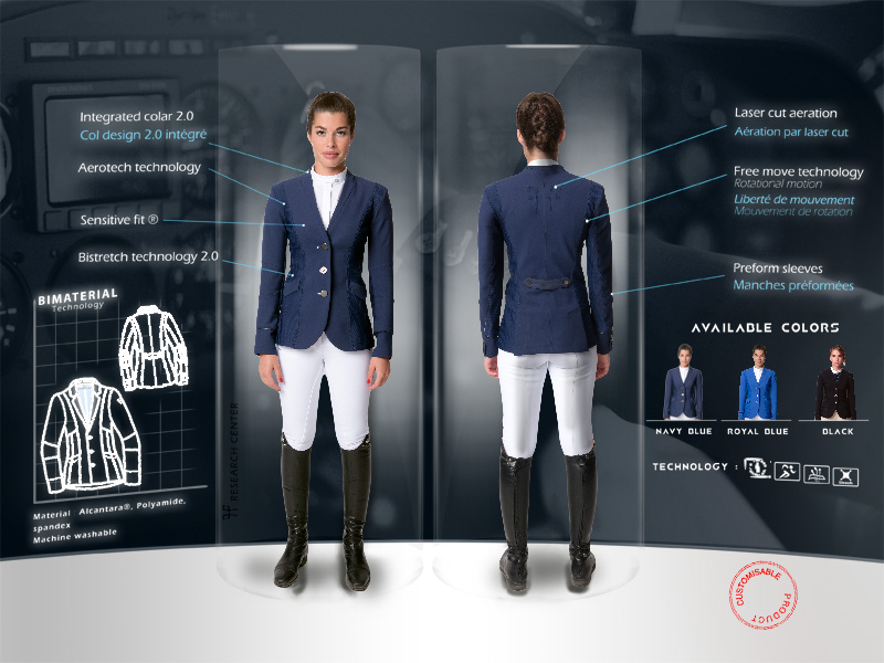 Veste de concours Aerotech Femme Veste horse pilot aerotech Horse Pilot Equipement